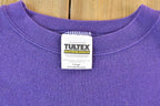 Vintage 1990s Tultex Blank Purple Crewneck Sweatshirt