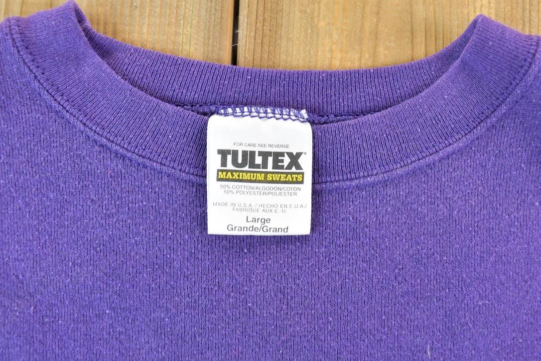 Vintage 1990s Tultex Blank Purple Crewneck Sweatshirt