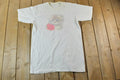 Vintage 1990s Flower Kitty Neon Graphic T-Shirt