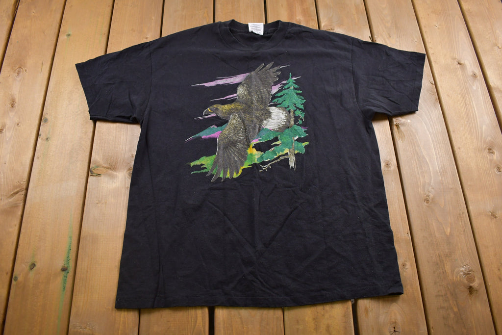 Vintage 1990s Hanes Eagle Graphic T-Shirt