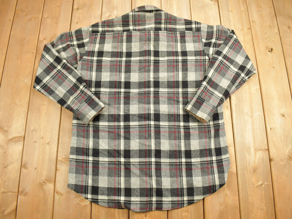 Vintage 1990s Elk Mont Plaid Button Up Shirt