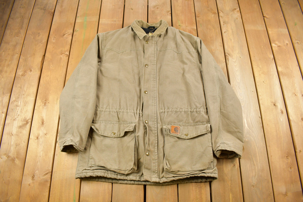 Vintage 1990s Carhartt Fleece Lined Hunting Jacket