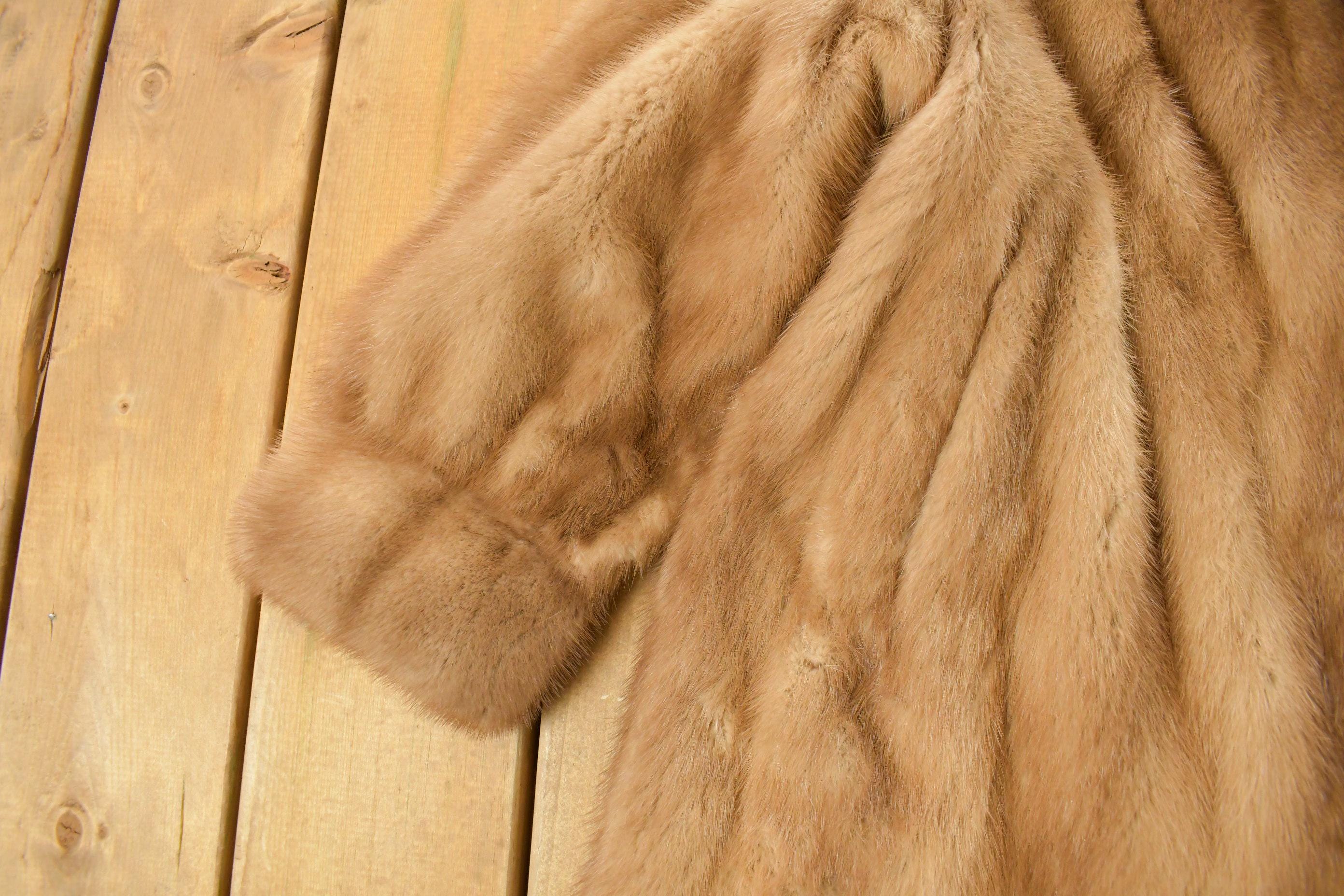 Vintage 1980s Mink Fur Coat Women's Large