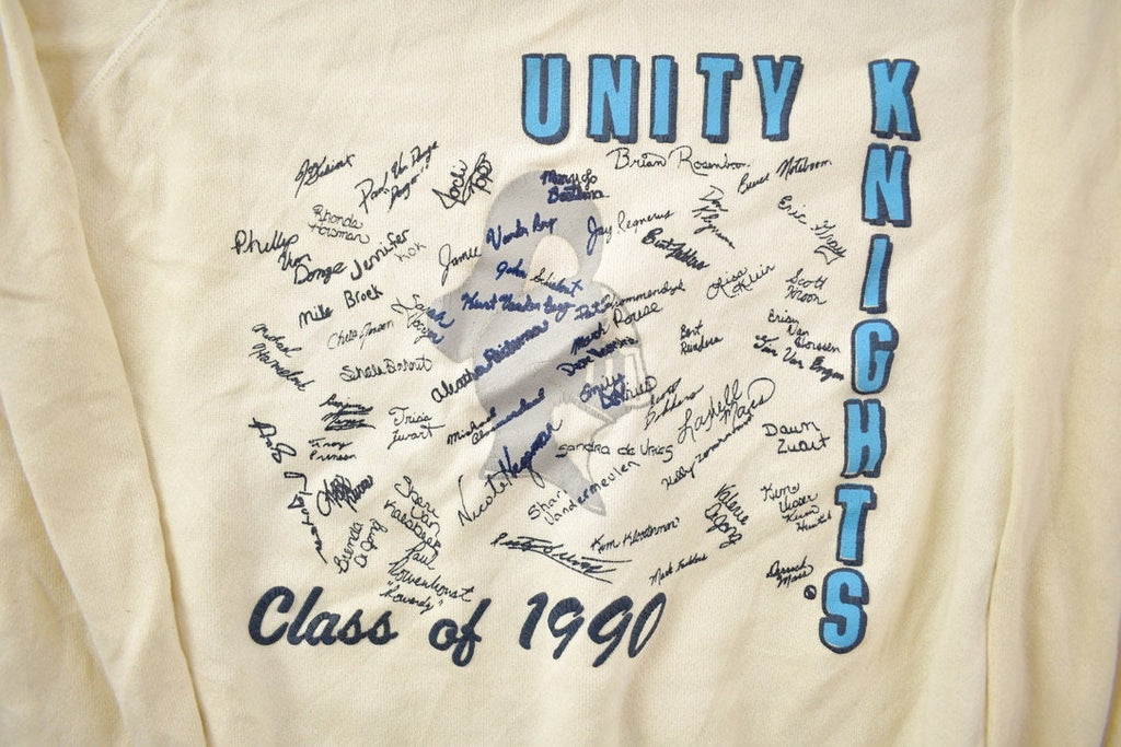 Vintage 1990 Unity Knights Class Of 1990 Crewneck Sweatshirt