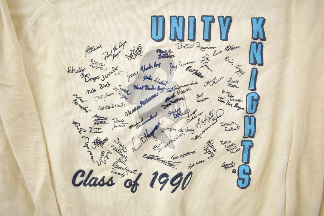Vintage 1990 Unity Knights Class Of 1990 Crewneck Sweatshirt
