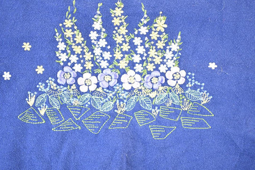 Vintage 1990s Extra Shenanigans Floral Double Collar Crewneck Sweatshirt Womens XXXL / 90s Souvenir Crewneck / Vintage Souvenir Crewneck