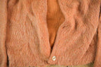 Vintage 1960s Campus Mohair Knit Cardigan Sweater Women's Small