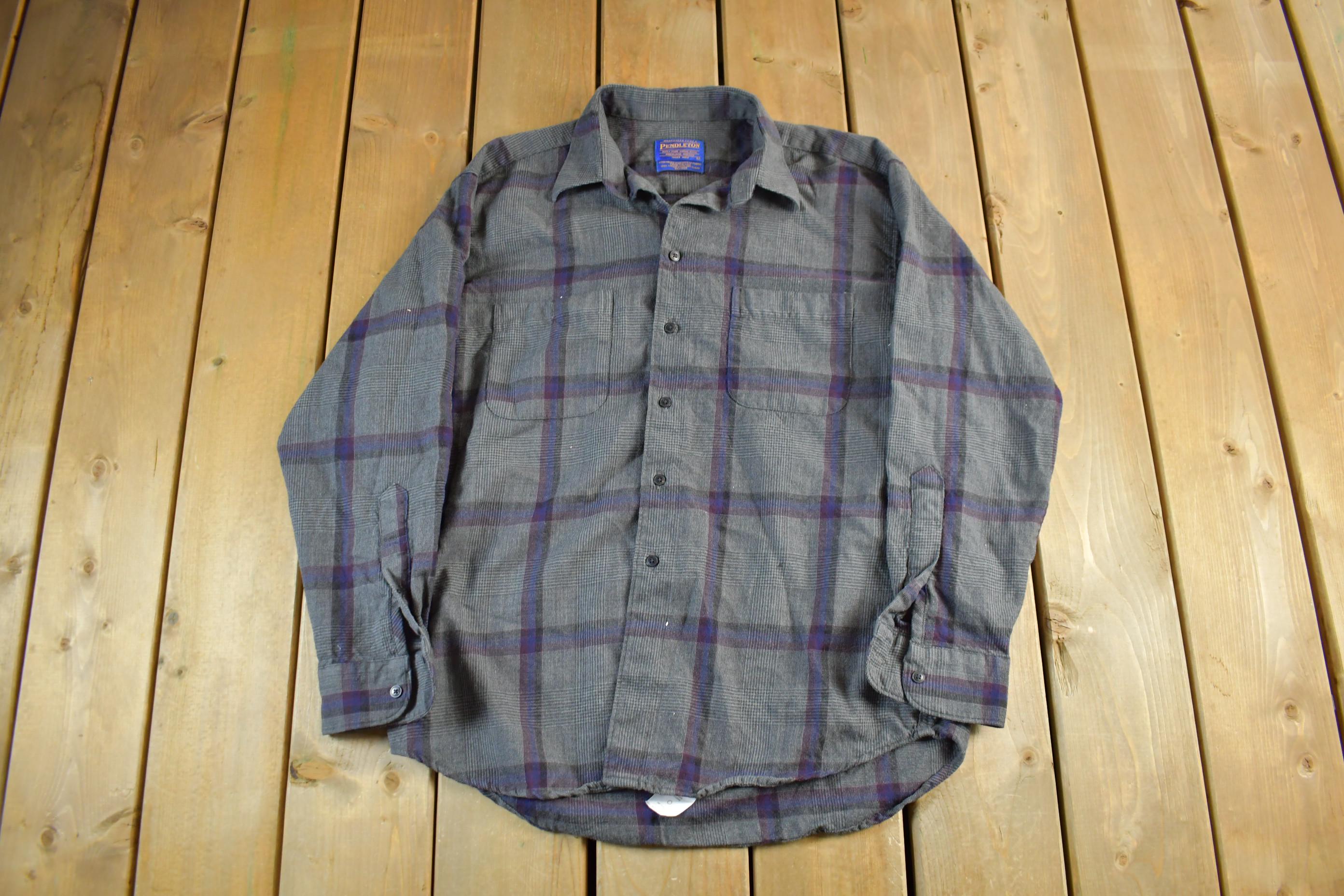Vintage 1990s Pendleton Wool Flannel Shirt Men's Large