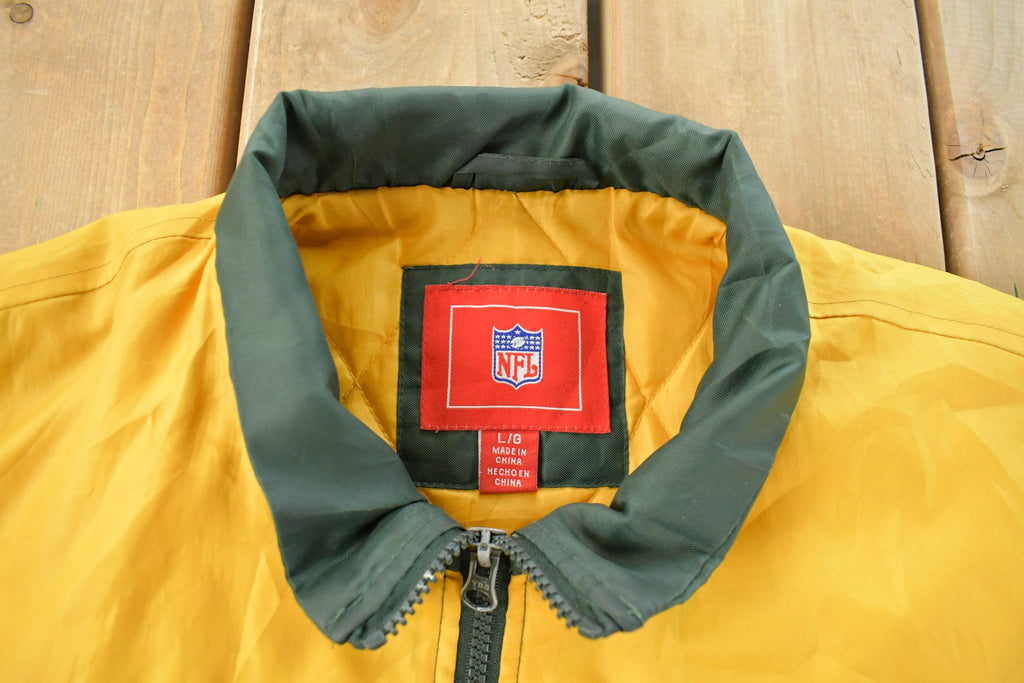 Vintage 2000s Green Bay Packers NFL Windbreaker Jacket Men's L