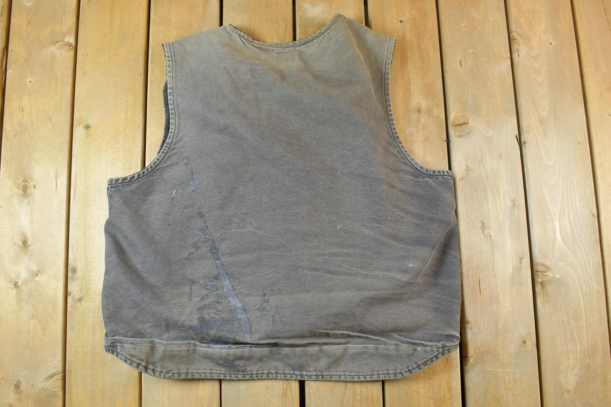 Vintage Y2k Distressed Carhartt Jacket Vest Made In USA