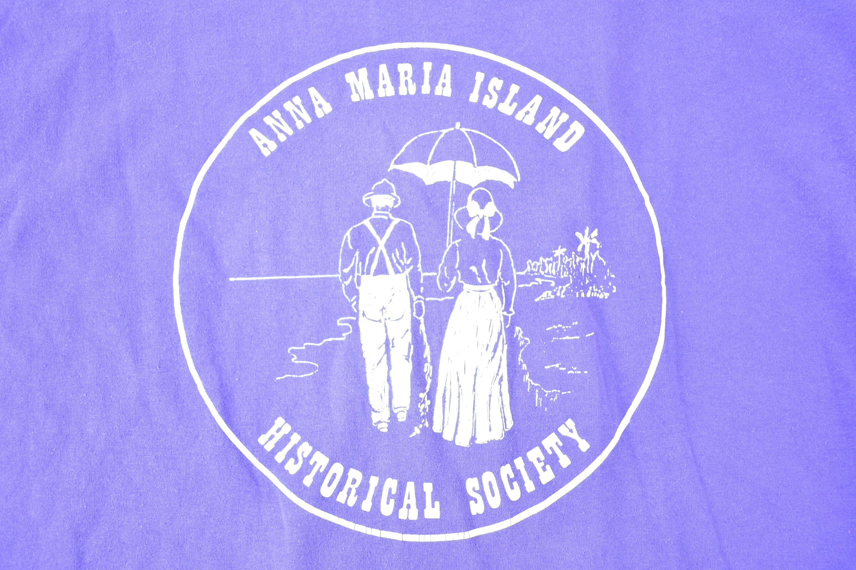 Vintage 1990s Anna Maria Island Historical Society Souvenir T-Shirt Mens L