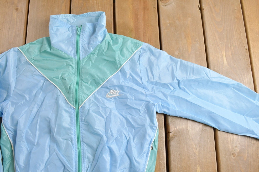 Vintage 1980s Nike Color Block Windbreaker Jacket
