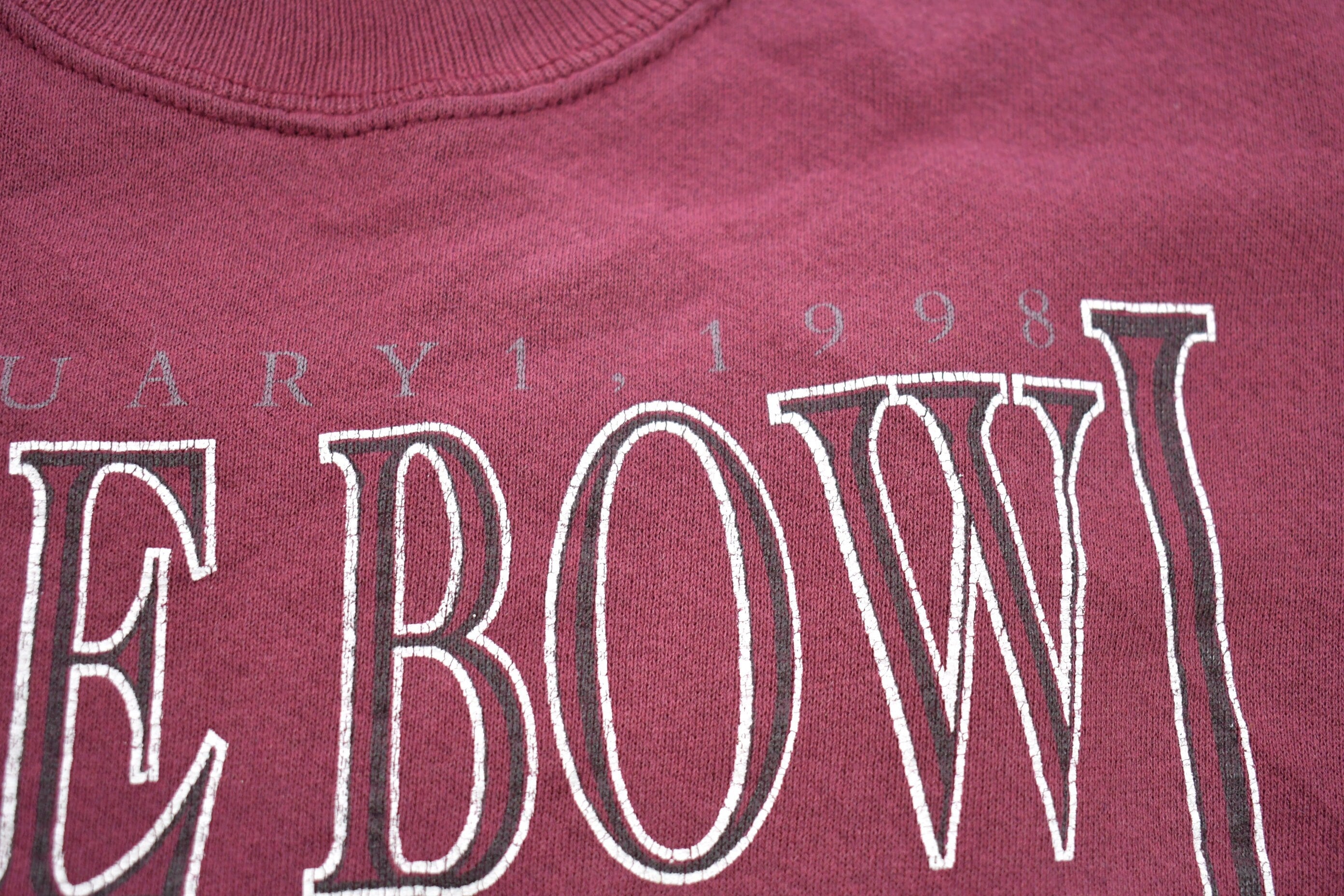 Vintage 1998 Cougars Rose Bowl University Of Washington State Collegiate Crewneck
