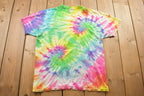 Vintage 1990s Tie Dye All Over Print T-shirt  Vintage Tie Dye Tee  Music Promo  Tie Dye  Single Stitch  Hippie