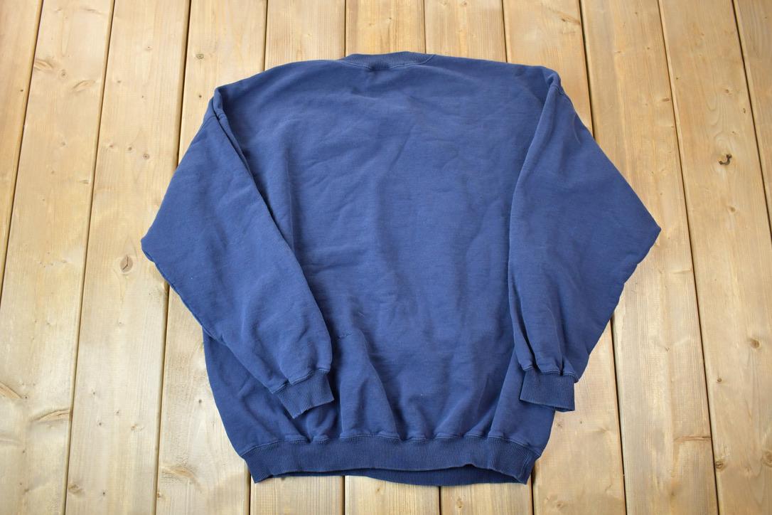Vintage 1990s Blue Blank Crewneck Sweatshirt