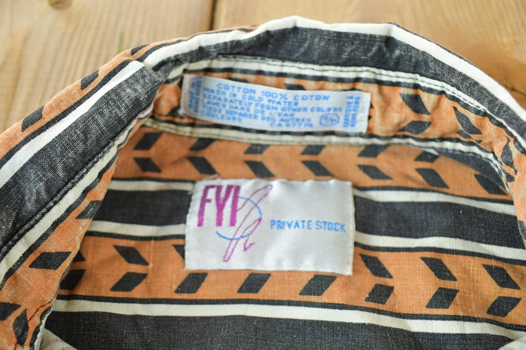 Vintage 90s Private Stock Western Button Up Shirt