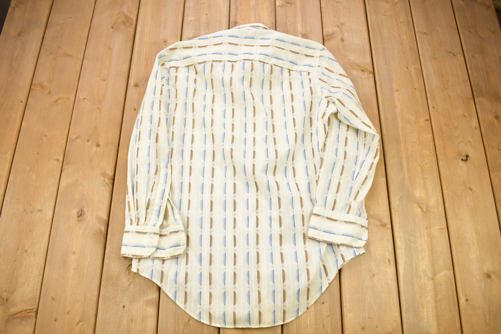 Vintage 1980s Damon Silcron Abstract Button Up Shirt