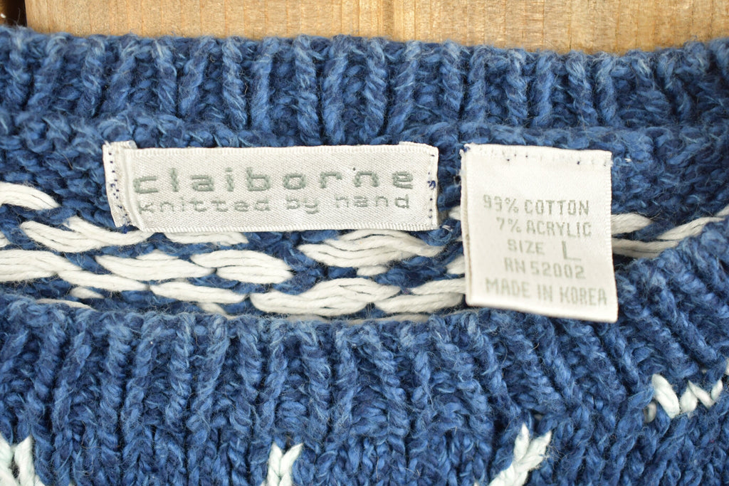 Vintage 1990s Claiborne Knitted Crewneck Sweater