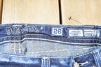 Vintage Y2K Miss Me Bedazzled Low Rise Jeans Size 26x31