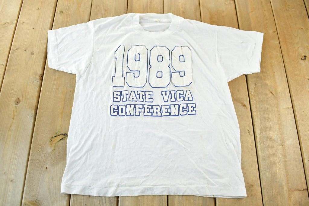 Vintage 1989 State Vica Conference University Collegiate T-Shirt