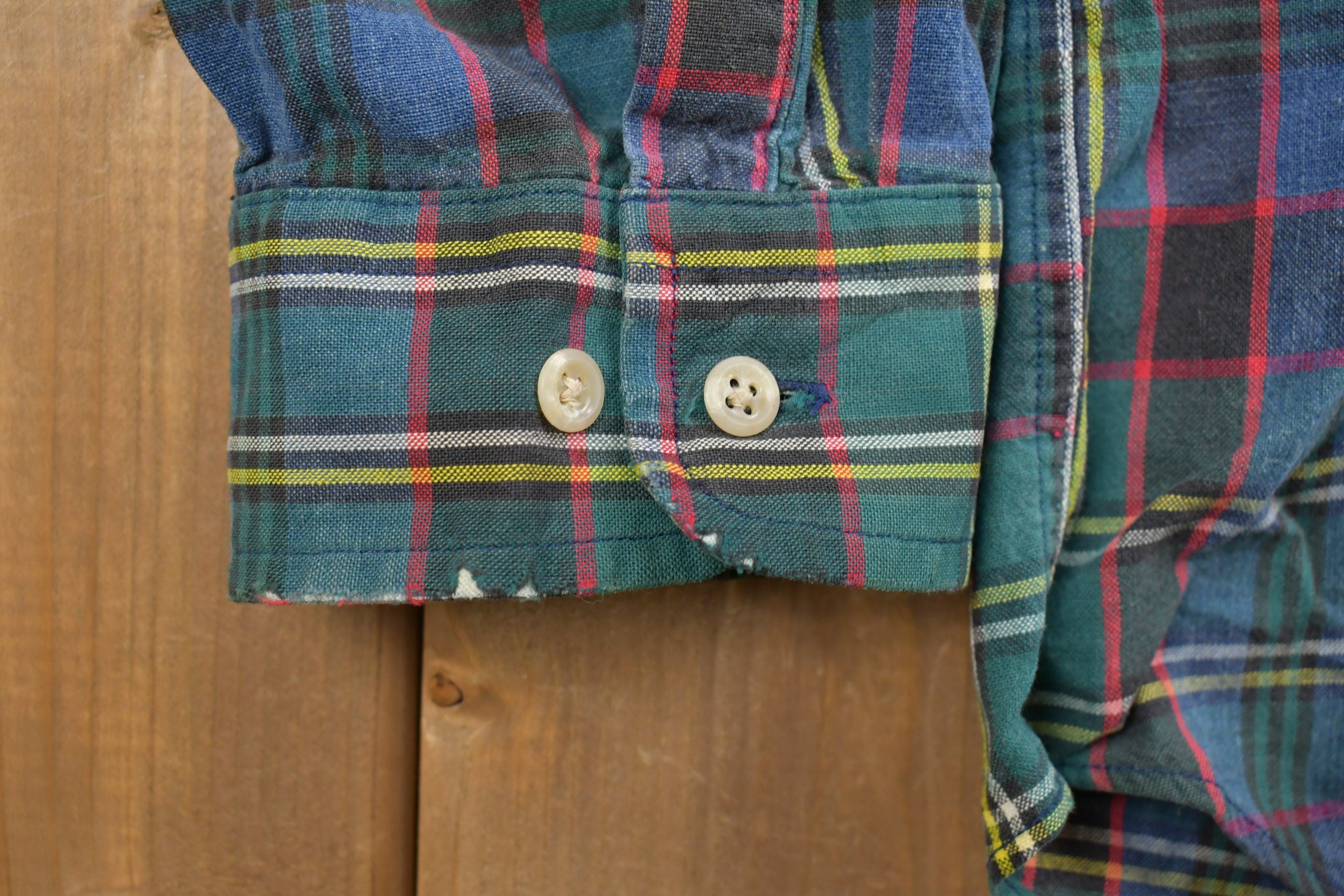 Vintage 1990s Tommy Hilfiger Plaid Button Up Shirt