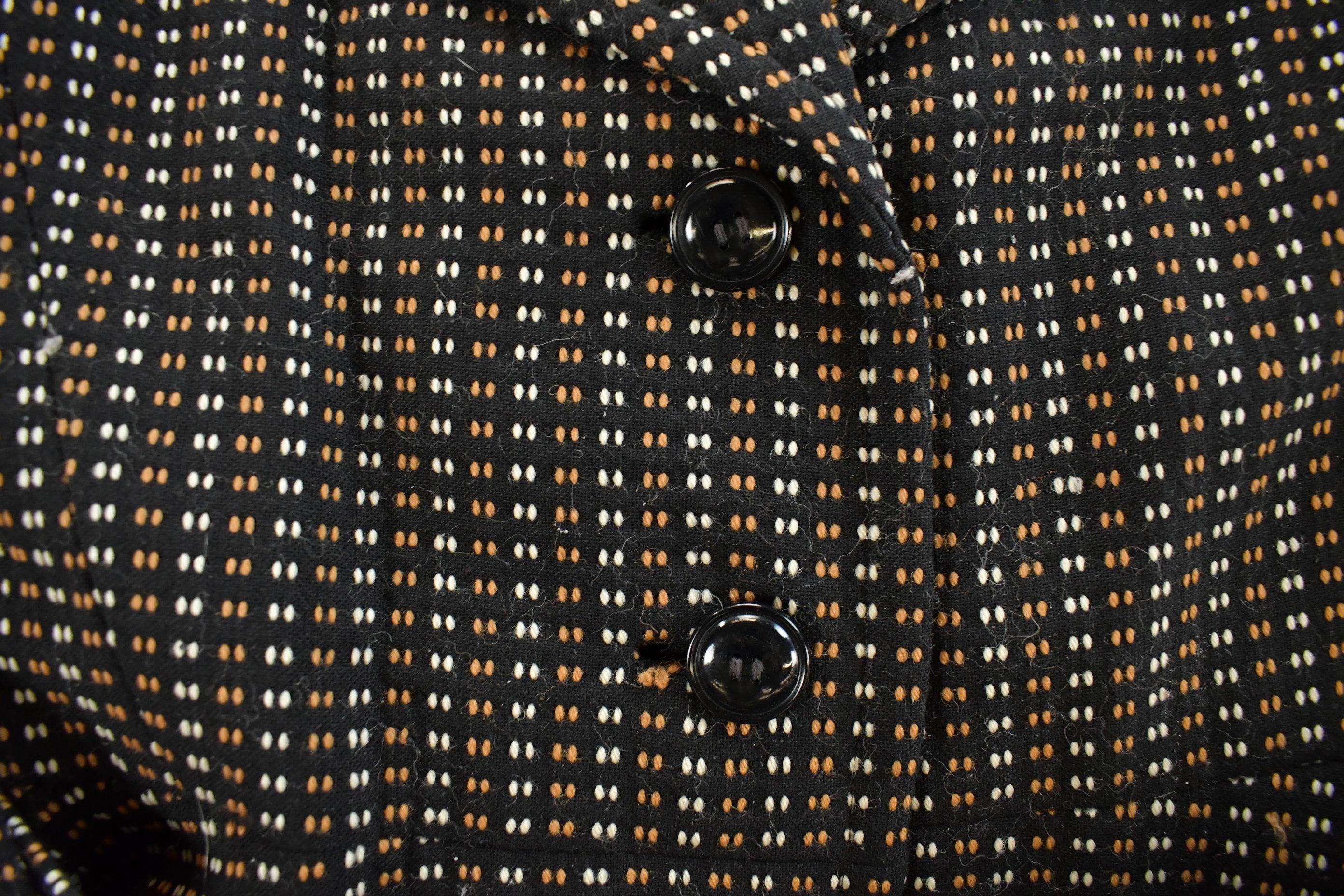 Vintage 1970s Plaid Trench Overcoat Women's Small