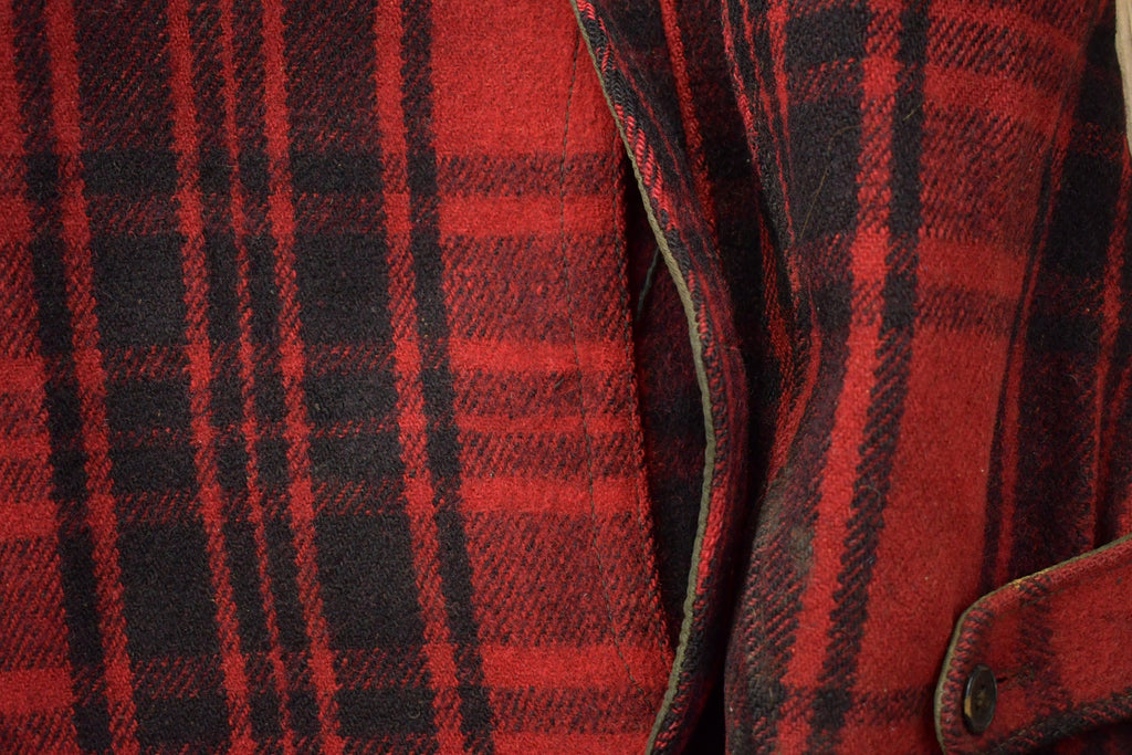 Vintage 1980s Buffalo Plaid Wool Jacket