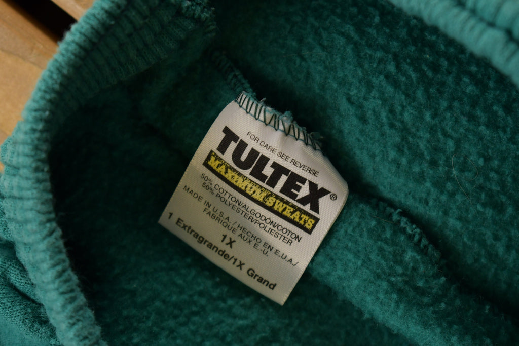 Vintage 1990s Tultex Turquoise Sweat Pants Size 1X