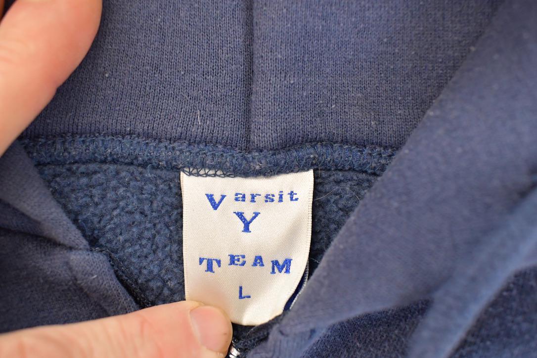 Vintage 1990s Sydney University Embroidered Full Zip Hoodie Sweatshirt Men's L