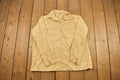 Vintage 1990s Mustard Blank Button Up Shirt