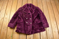 Vintage 1960s Sears & Roebucks Purple Plush Faux Fur Coat