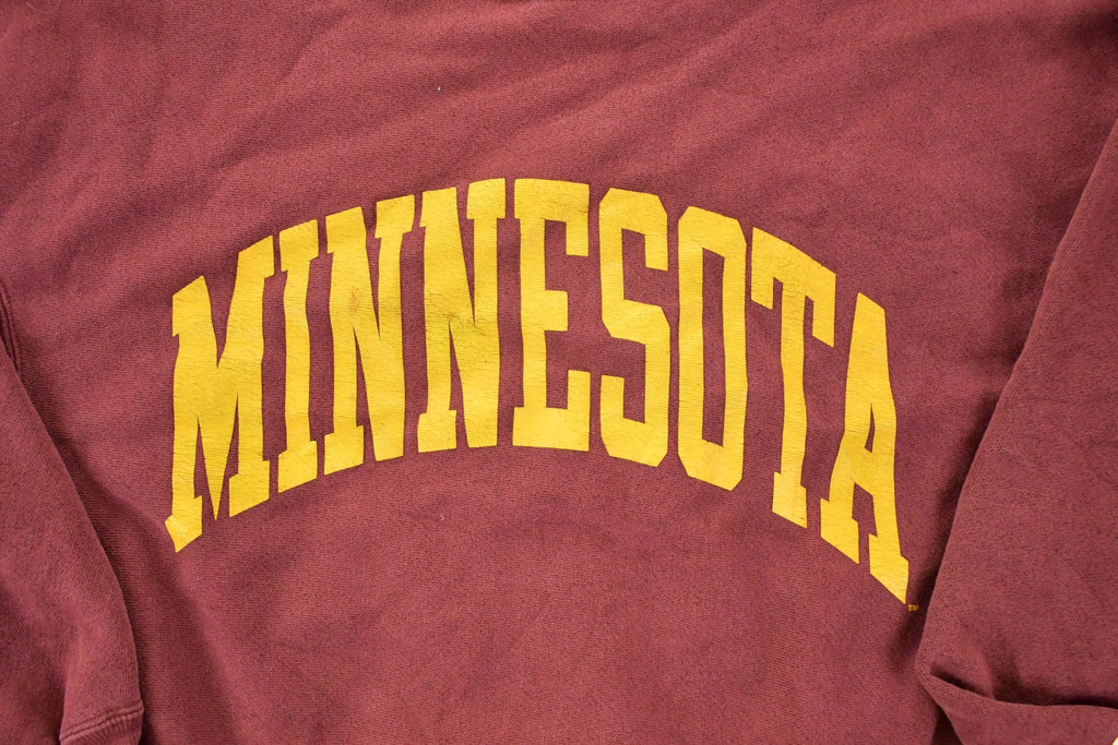 Vintage 1990s Minnesota Champion Reverse Weave Crewneck Sweatshirt Men's L / Heavyweight / 90s Champion