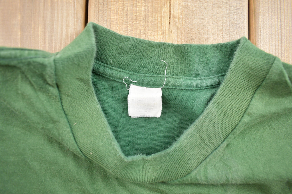 Vintage 1990s Sun Faded Blank Pocket Tee