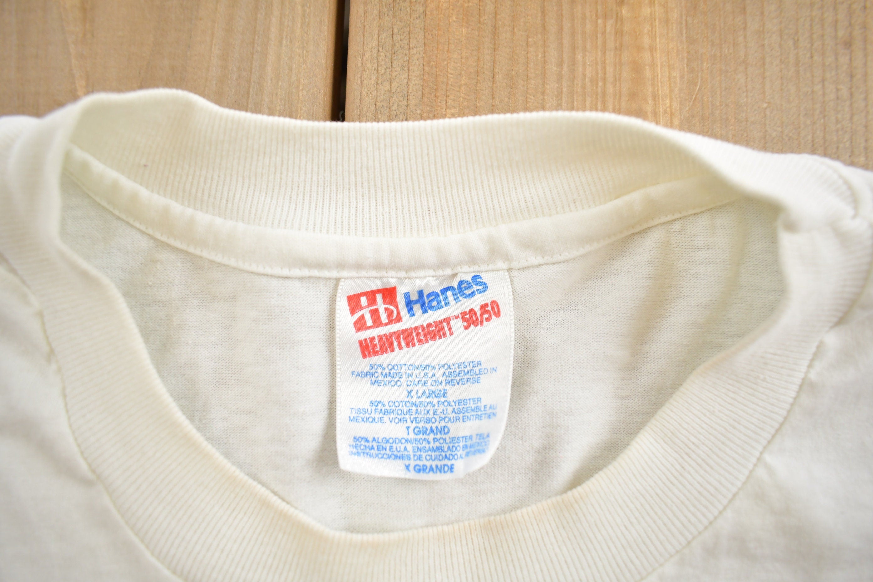 Vintage 1990s Bank One Hanes Single Stitch Graphic T Shirt Made In USA