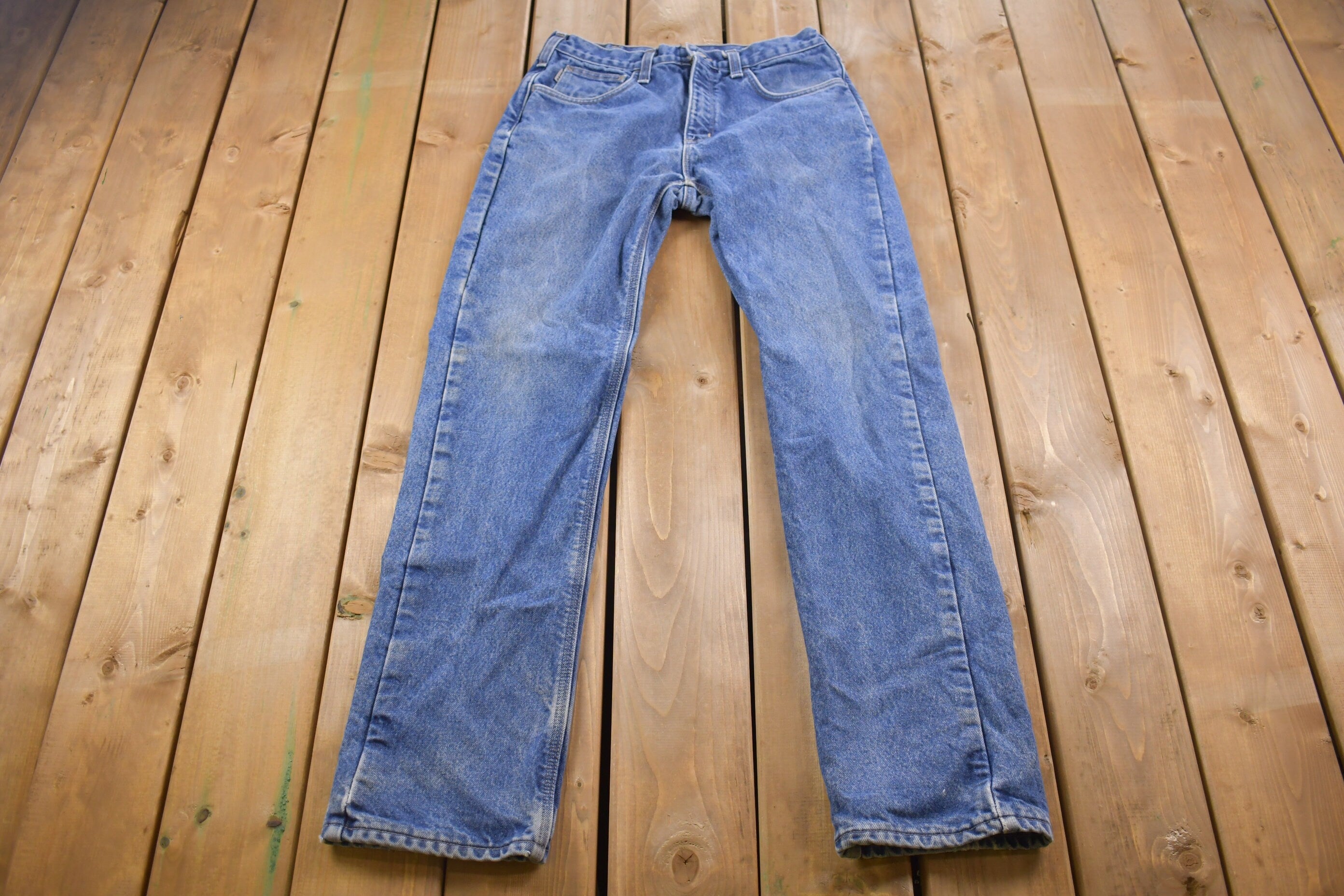 Vintage 1990s Carhartt Fire Resistant Work Pants Jeans Size 32 x 34