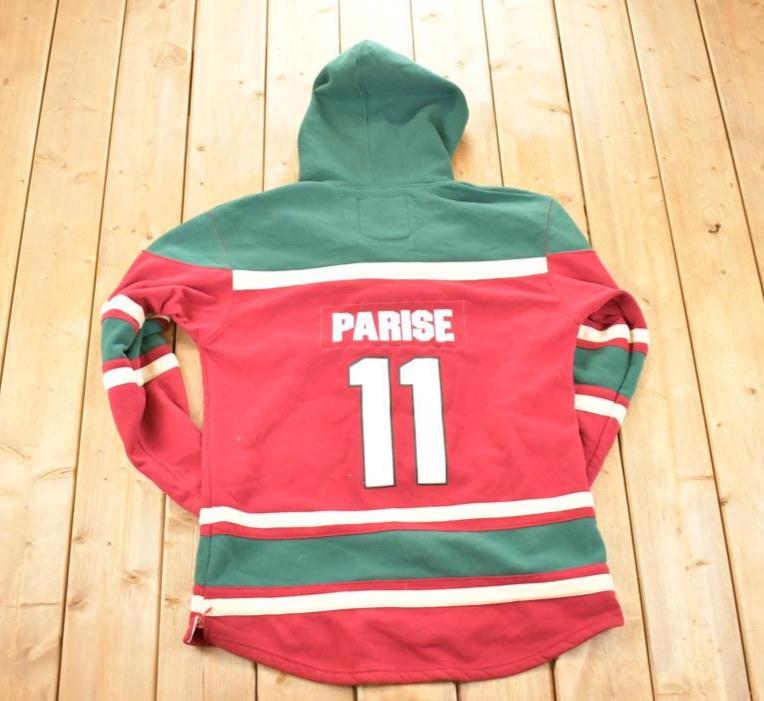 Vintage 1990s Minnesota Wild Old Time Hockey NFL Hoodie Sweatshirt Men's XL
