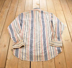 Vintage 1980s Wrangler Cowboy Cut Striped Button Up Shirt