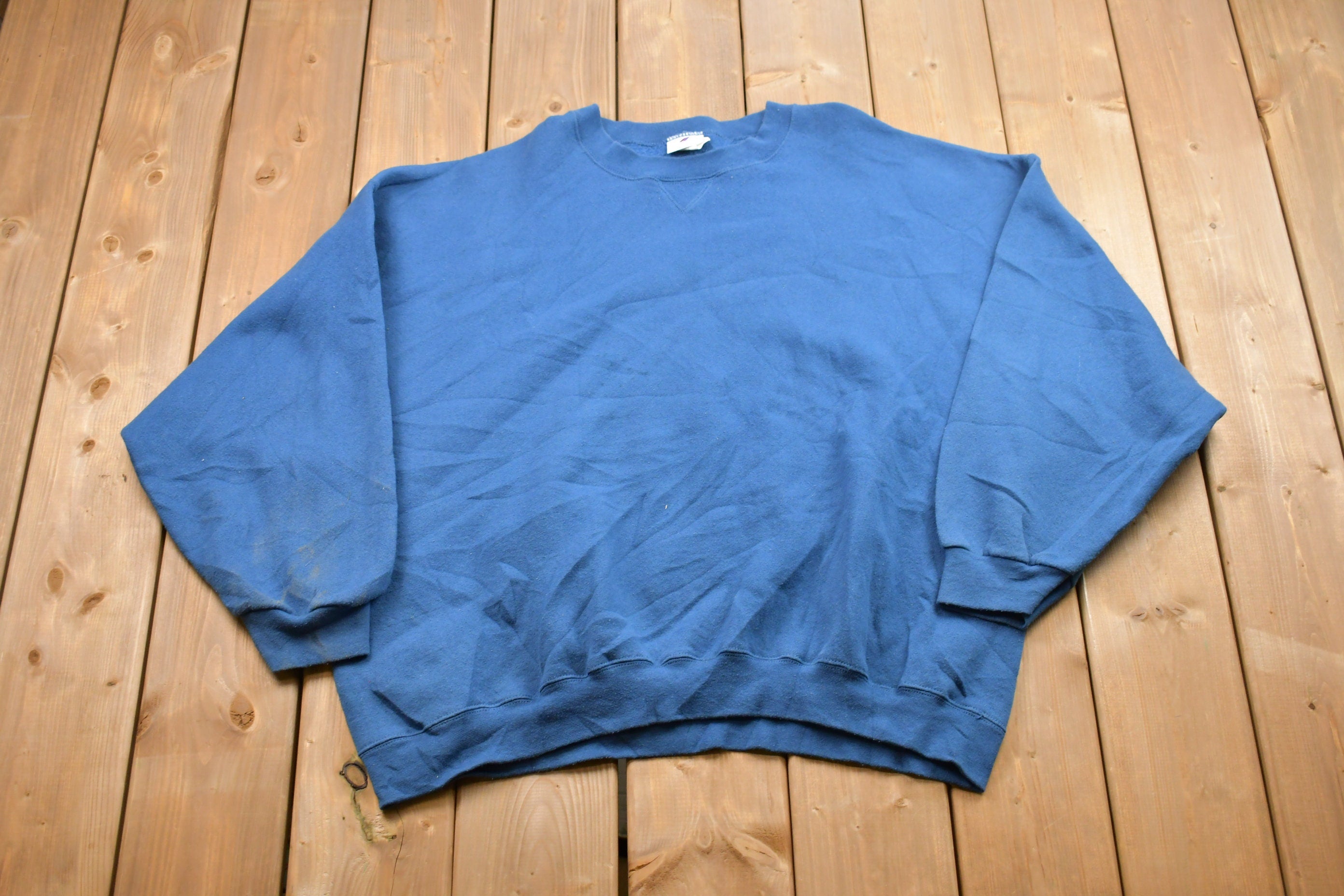 Vintage 1990s Pro Spirit Blank Basic Crewneck Sweatshirt