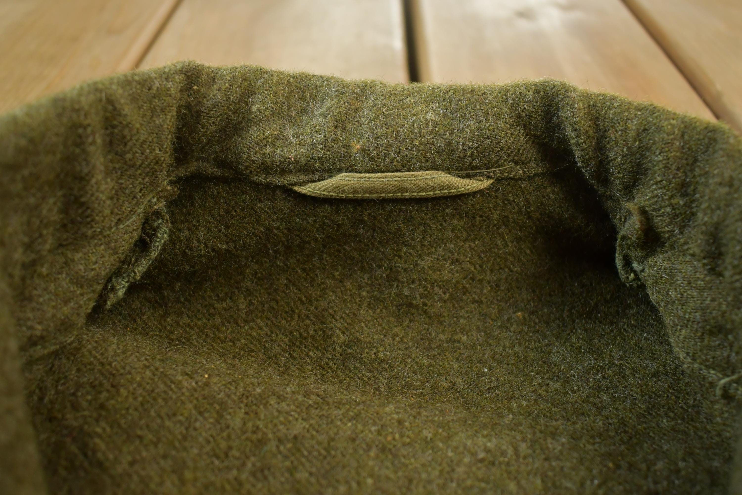 Vintage Military 100% Wool Button Up Collared Army Jacket