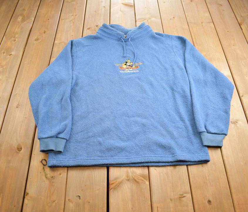 Vintage 1990s Mickey Mouse Disney World Embroidered Crewneck