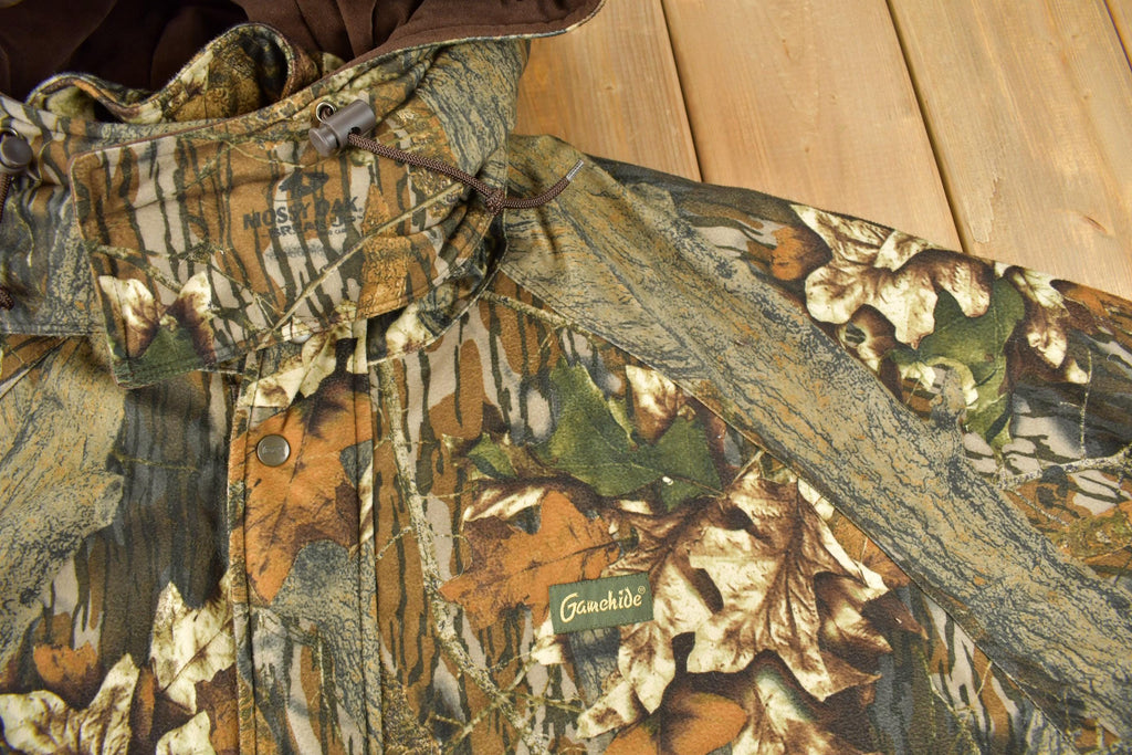 Vintage 1990s Gamehide Mossy Oak Camo All Over Print Jacket