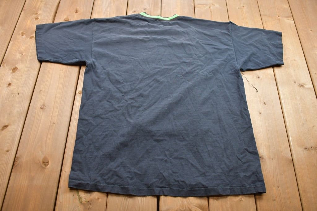 Vintage 1990s Hilton Head Island Wave And Palm Trees Souvenir T Shirt