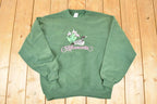 Vintage 1990s Minnesota Embroidered Loon Crewneck Sweatshirt Men's L