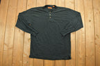 Vintage 1990s Northern Explorer Blank Quarter-Button Shirt