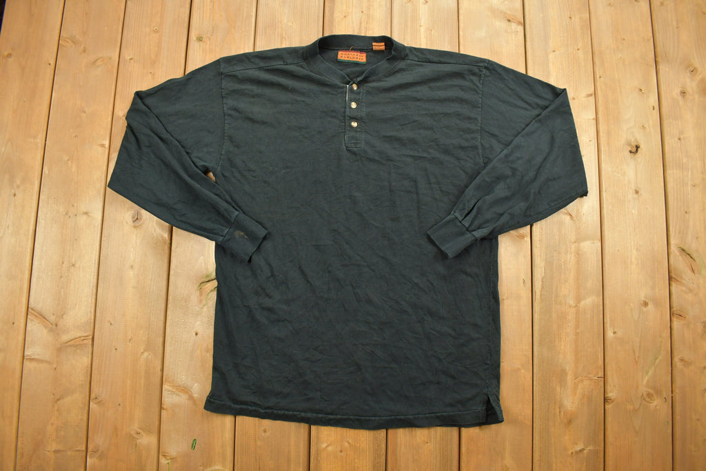 Vintage 1990s Northern Explorer Blank Quarter-Button Shirt