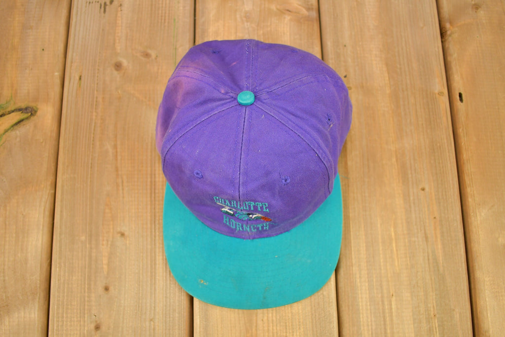 Vintage 1990s Charlotte Hornets NBA Snap Back Hat