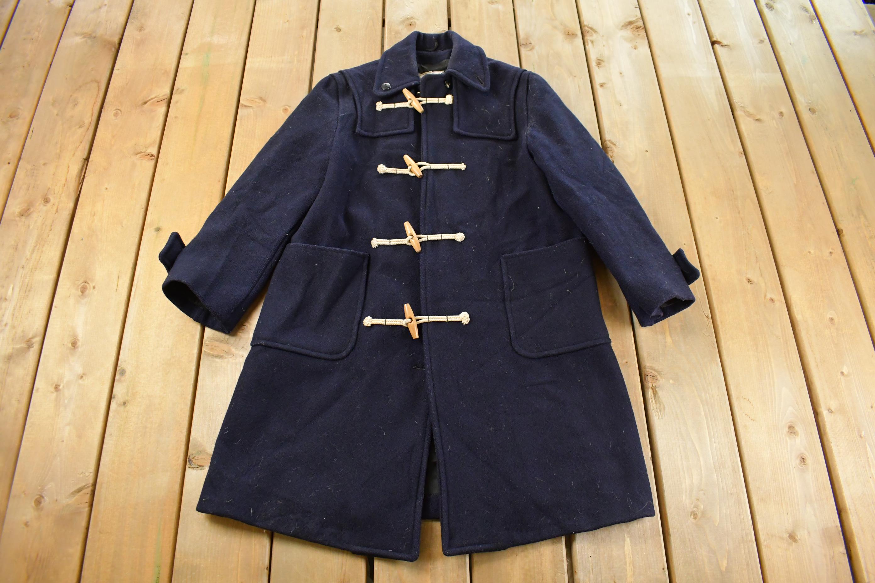 Vintage 1980s Windmill Wool Duffle Coat Men's Medium