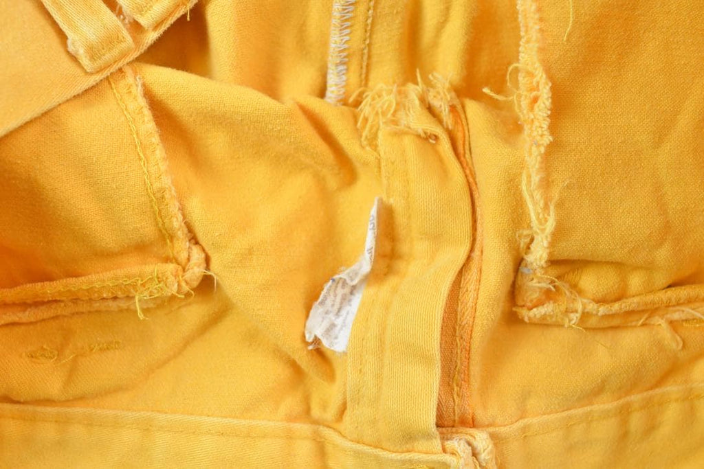 Vintage 1960s Yellow Bell Bottom Jeans
