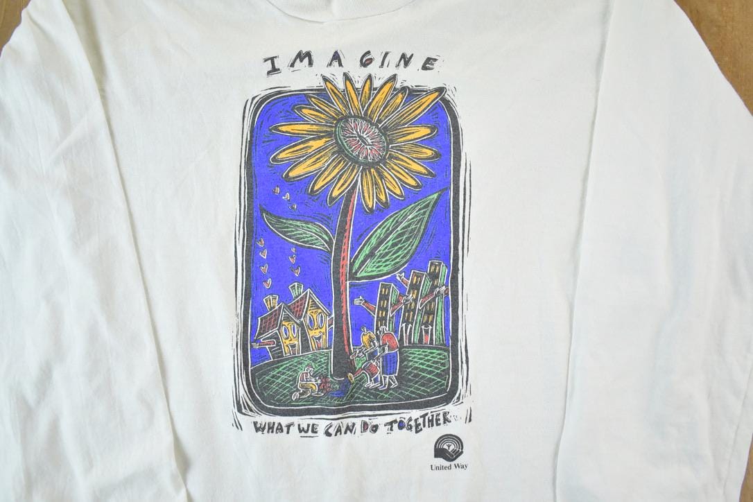 Vintage 1990s United Way Imagine Growth Souvenir T-Shirt  Vintage Streetwear  Vacation Tee  Travel T Shirt