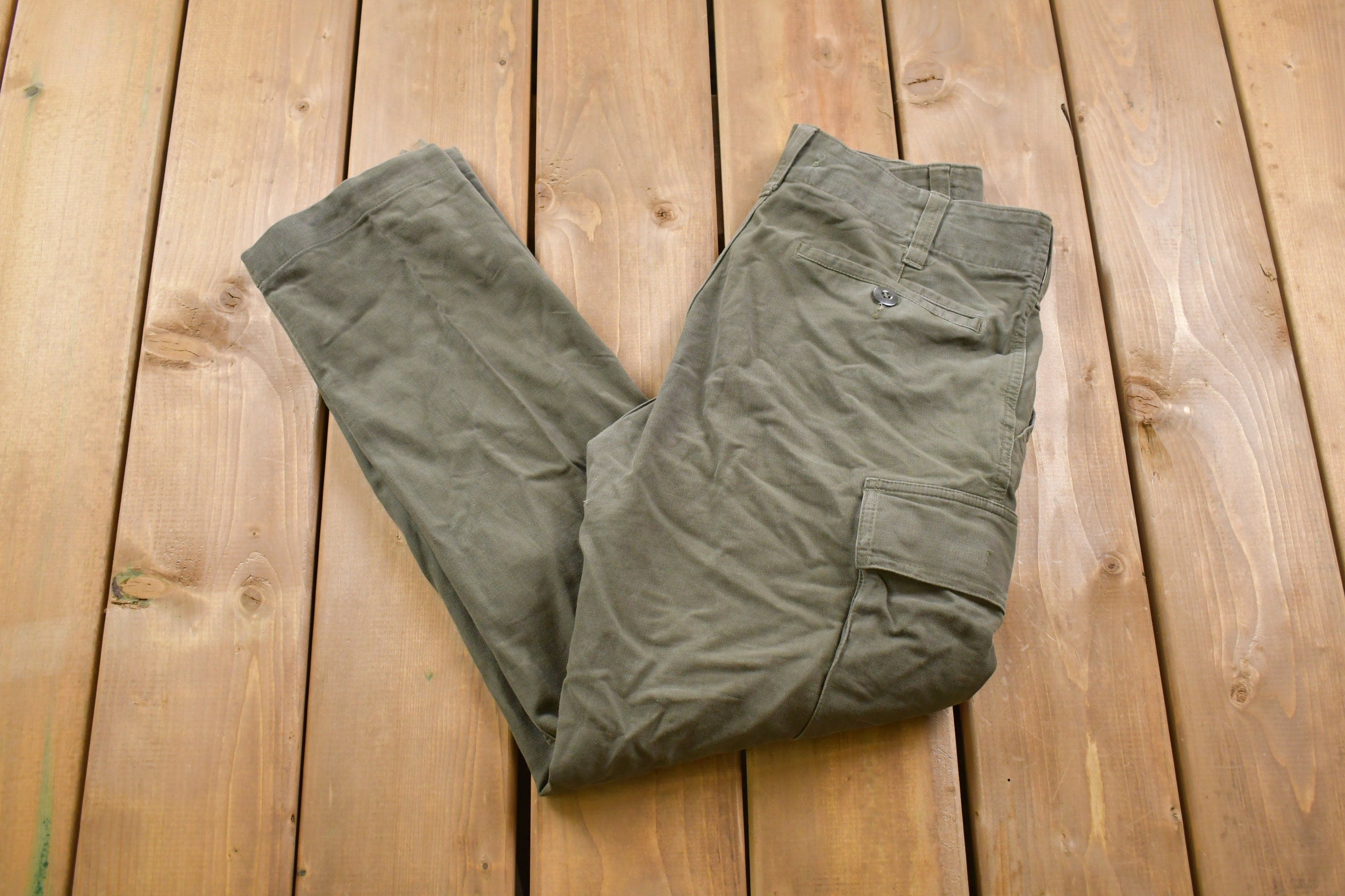 Vintage 1990s Military Cargo Pocket Pants